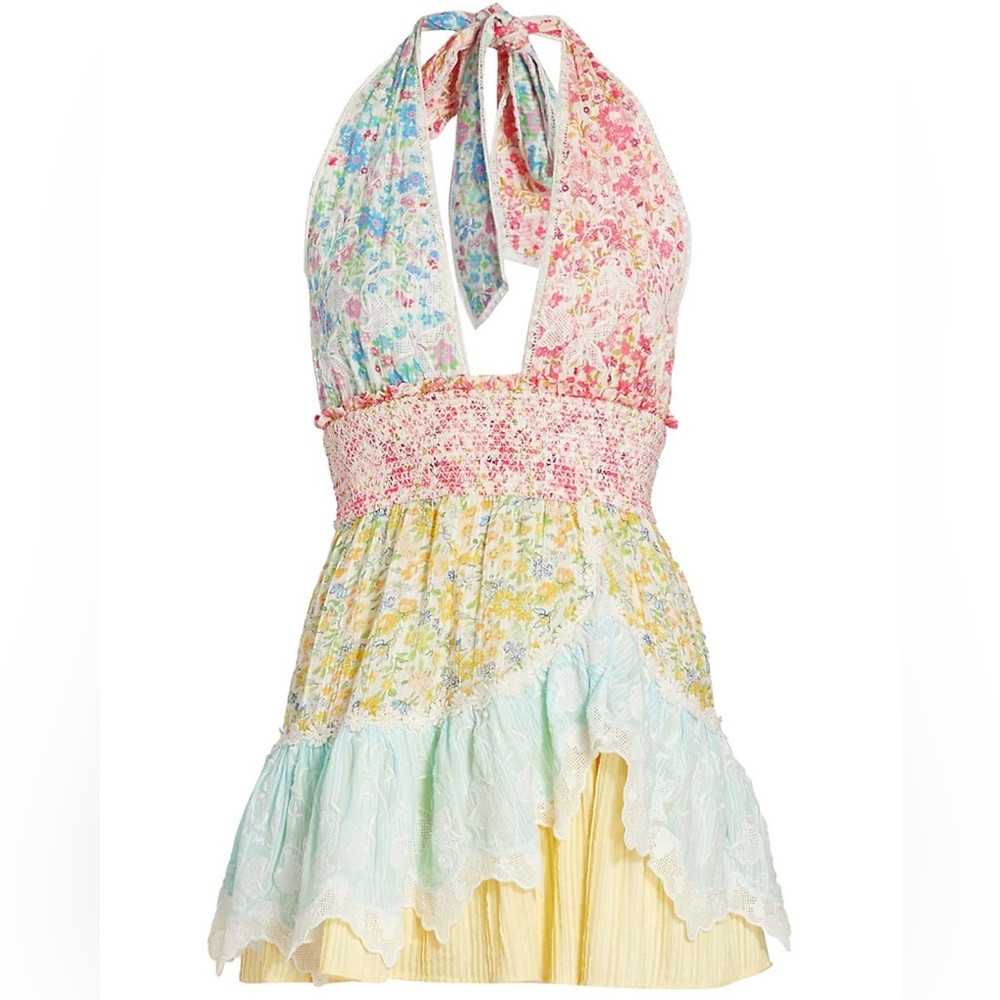 NEW LoveShackFancy Cambria mini halter dress - Picture 2 of 9